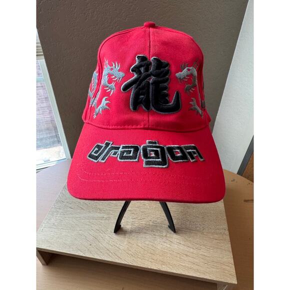 Dragon Other - Red Dragon Embroidered Ballcap